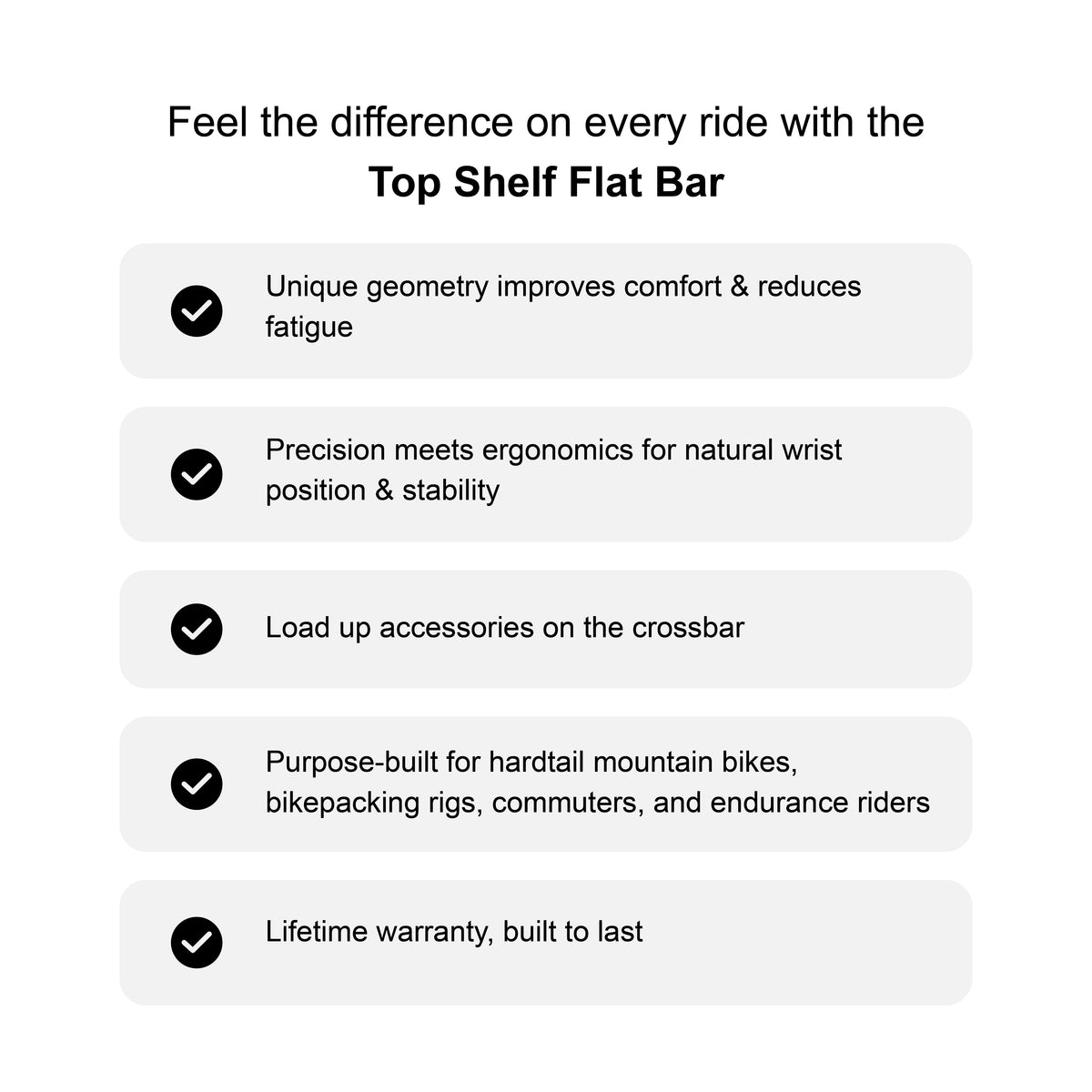 Top Shelf Flat Handlebar