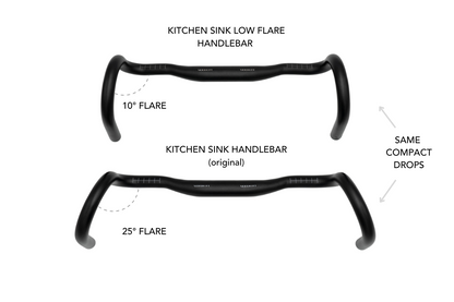 WS - Low Flare Kitchen Sink Gravel Handlebar